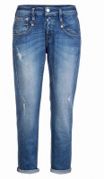 Herrlicher Jeans SHYRA Cropped Faded Blue Destroy