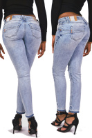 Herrlicher TOUCH Cropped Jeans D9020 Ice Destroy