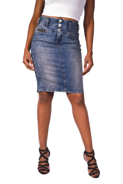 Herrlicher Jeans Rock RAYA Skirt D9661 Vanished