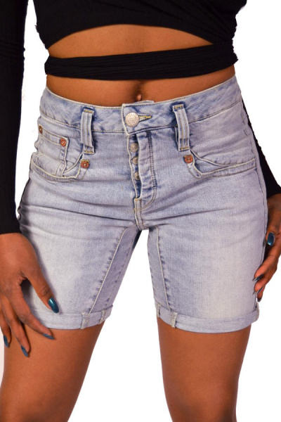 Herrlicher Jeans SHYRA SHORT *Celeste* Organic Denim