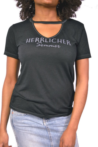 Herrlicher Jersey Shirt BELYNDA J8906 Schwarz