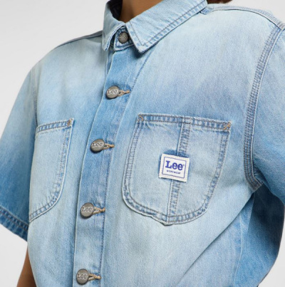 Lee Jeans Overall Short CHORE Cloudy
