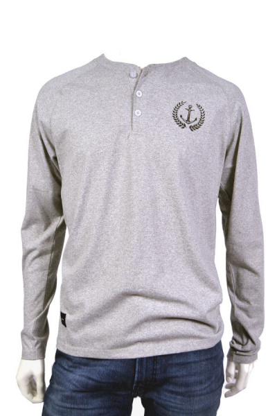 MAKIA PATRON Henley Longsleeve M2239B Grey Marl