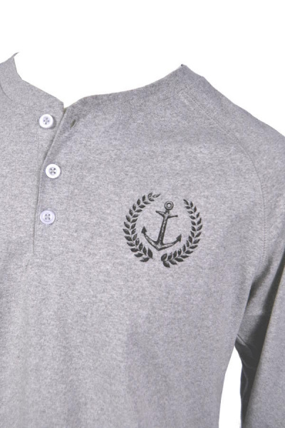 MAKIA PATRON Henley Longsleeve M2239B Grey Marl