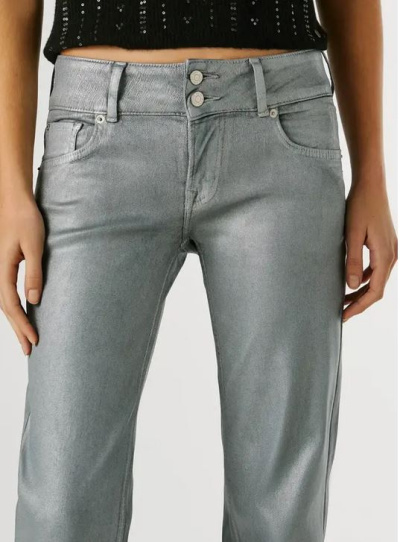 Pepe Jeans NEW VENUS Straight metallic silver