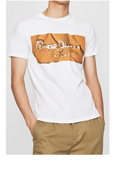 Pepe Jeans T-Shirt RAURY white-yellow