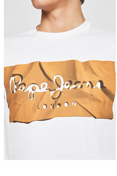 Pepe Jeans T-Shirt RAURY white-yellow