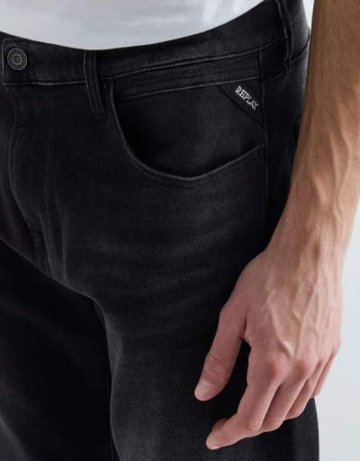 Replay AIDEEN M1075 Comfort Fit Jeans Black Delave