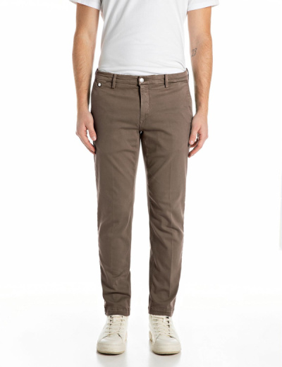 Replay Chino Jeans BENNI Regular Fit Hyperflex brown