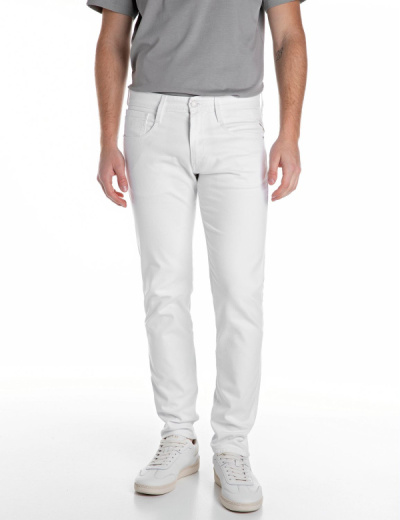 Replay Jeans ANBASS M914 White Stretch Bull Denim