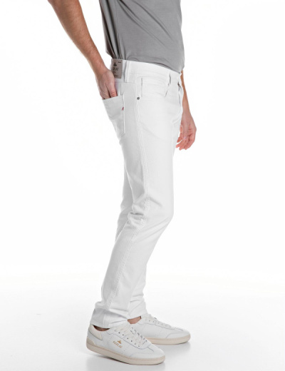 Replay Jeans ANBASS M914 White Stretch Bull Denim