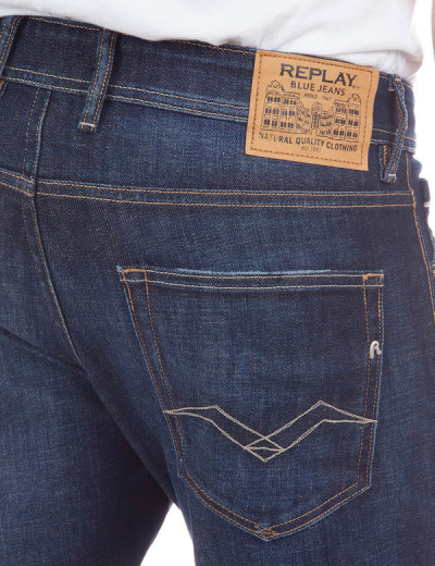 Replay Jeans MA972 GROVER Straight 285 Deep Blue