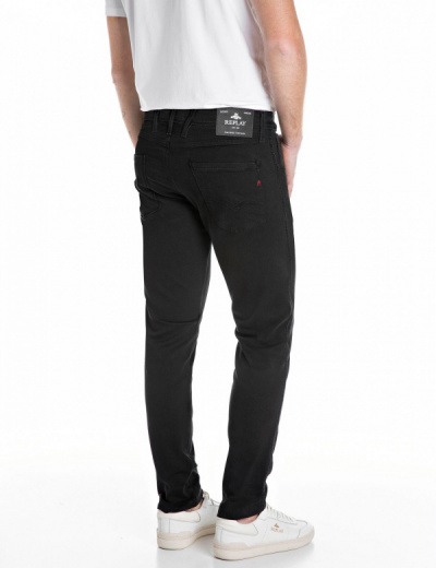Replay Jeans M914Y ANBASS 85B Black Stretch Denim