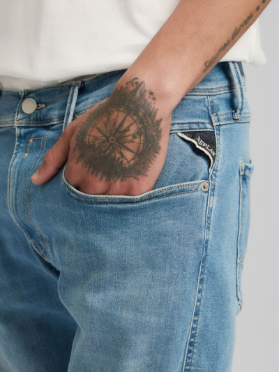 Replay Jeans M914Y Anbass 661 996 Light Blue Hyperflex