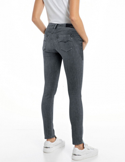 Replay NEW LUZ Skinny WH689 51A 919 Black Power Stretch