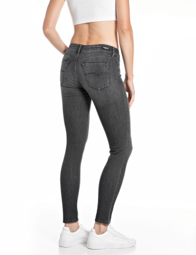 Replay NEW LUZ Skinny WH689 51A Black Power Stretch