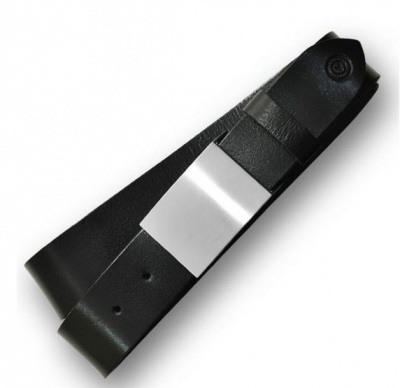 Vittozzi Buffalo Leder Grtel Nr. 500 schwarz